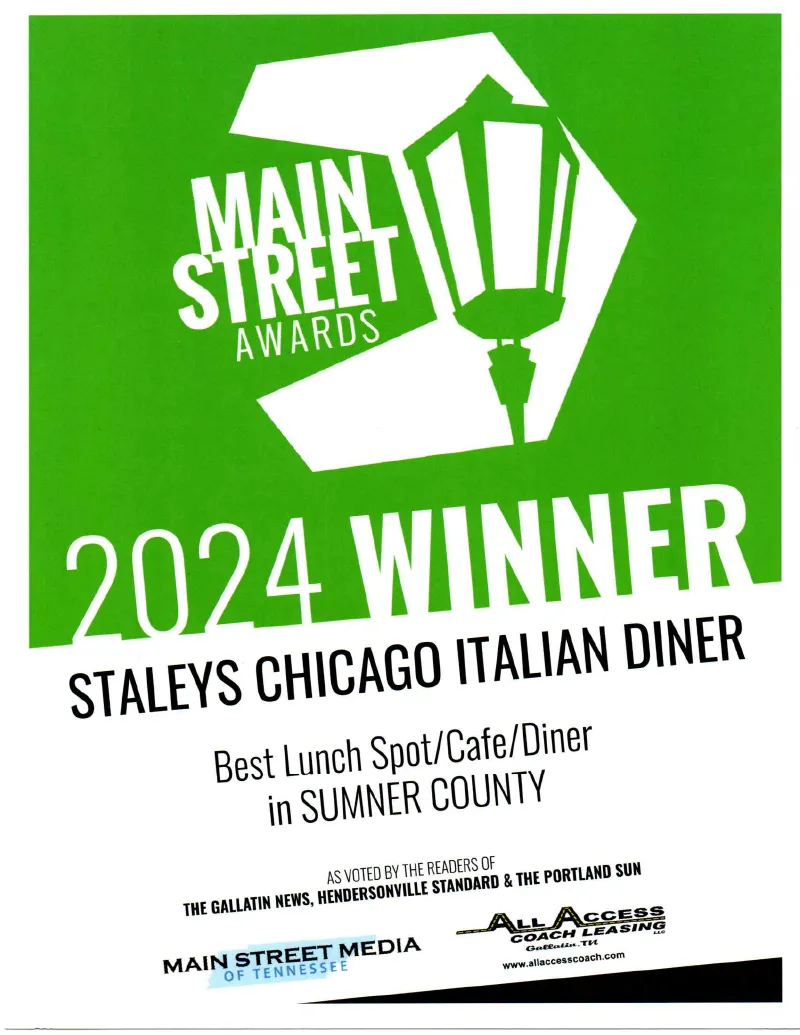 Best Lunch 2024 Main Street Awards Staleys
